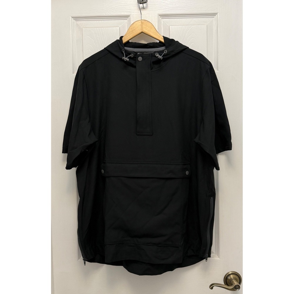 Travis Mathew Jacket Sport Mode Hoodie XL Black NWT Short Sleeve Anorak 1MAB336